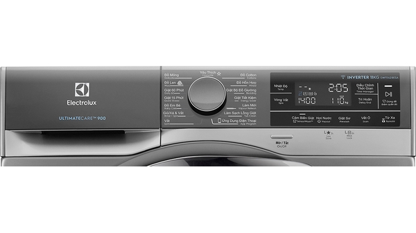 Máy giặt Electrolux Inverter 11 kg EWF1142BESA bảng điều khiển