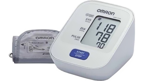 Máy Đo Huyết Áp Bắp Tay Omron HEM-7120 mặt nghiêng