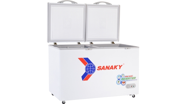Tủ đông Sanaky Inverter 305 lít VH-4099A3 mặt nghiêng phải tủ mở