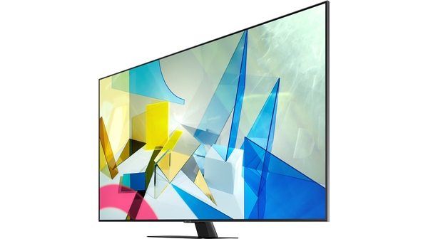 Smart Tivi QLED Samsung 4K 49 inch QA49Q80TAKXXV mặt nghiêng trái