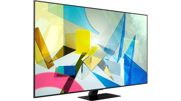 Smart Tivi QLED Samsung 4K 49 inch QA49Q80TAKXXV mặt nghiêng phải