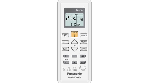 Máy lạnh Panasonic Inverter 1 HP CU/CS-PU9WKH-8M điều khiển
