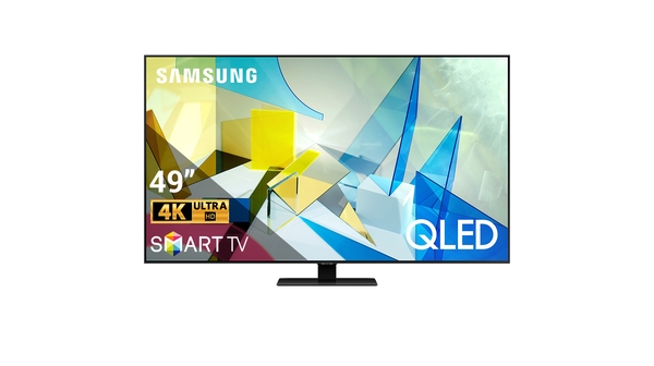 Smart Tivi QLED Samsung 4K 49 inch QA49Q80TAKXXV mặt chính diện