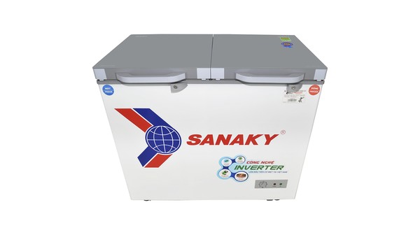 Tủ đông Sanaky Inverter 260 lít VH-3699W4K phần nắp