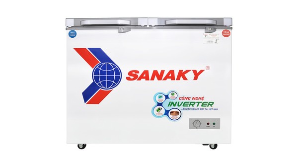 Tủ đông Sanaky Inverter 260 lít VH-3699W4K mặt chính diện