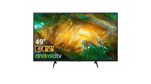 Android Tivi Sony 4K 49 inch KD-49X8050H VN3 mặt chính diện