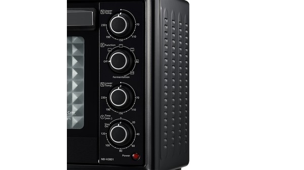 Lò nướng Panasonic NB-H3801KRA nút điều chỉnh