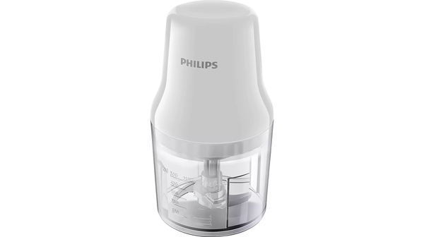 Máy xay thịt Philips HR1393 thiết kế cối xay trong suốt, dễ dàng quan sát thực phẩm