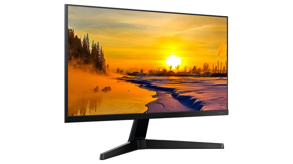 Màn hình Samsung 24 inch LF24T350FHEXXV mặt chính diện nghiêng trái