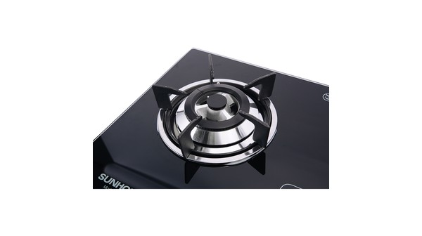 Bếp gas âm Sunhouse SHB5546MT kiềng bếp trái