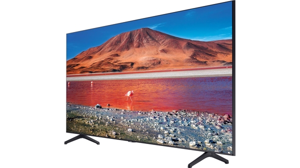 Smart Tivi Samsung 4K 70 inch UA70TU7000KXXV mặt nghiêng trái