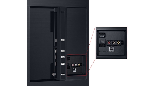 Smart Tivi Samsung 4K 50 inch UA50TU8000KXXV cổng kết nối