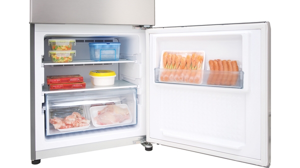 Tủ lạnh Panasonic Inverter 255 lít NR-BV289QSV2 ngăn đá mặt nghiêng