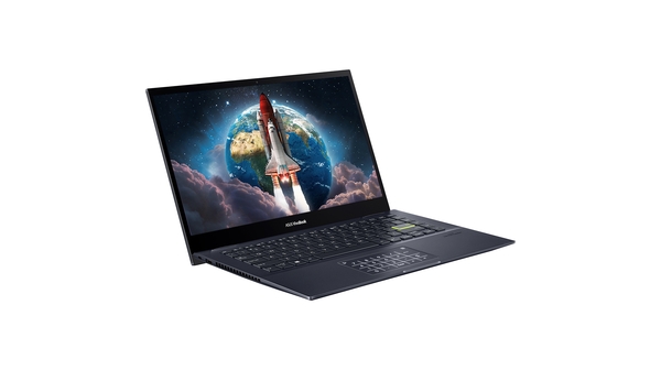 Laptop Asus VivoBook Flip 14 TM420 R3-4300U 14 inch TM420IA-EC155T mặt nghiêng phải
