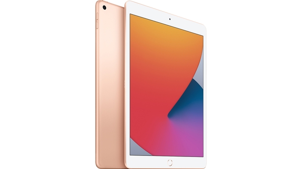 Máy tính bảng iPad 10.2 inch Wifi 32GB MYLC2ZA/A Vàng (2020) mặt nghiêng phải