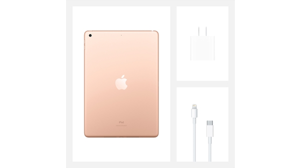 Máy tính bảng iPad 10.2 inch Wifi 128GB MYLF2ZA/A Vàng (2020) bộ đi kèm