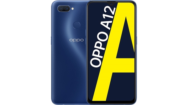 Điện thoại OPPO A12 3GB/32GB Xanh Đam Mê mặt chính diện trước sau