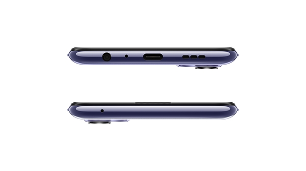 Điện thoại OPPO Reno4 Tím mặt cạnh trên dưới