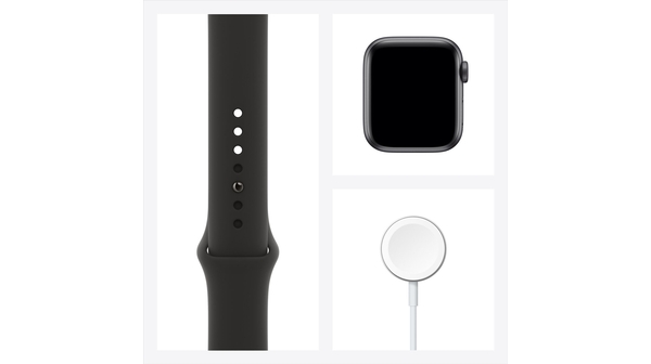 Apple Watch S6 GPS 40mm vỏ nhôm dây cao su Đen bộ sản phẩm