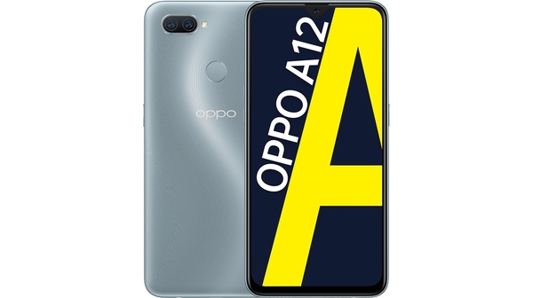 Điện thoại OPPO A12 3GB/32GB Bạc mặt chính diện trước sau