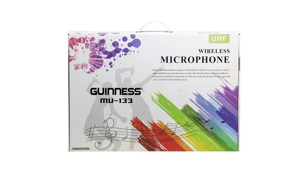 Micro không dây Guinness MU-133 thùng sản phẩm