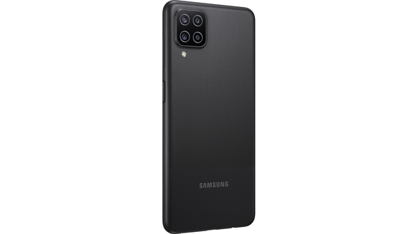 Điện thoại Samsung Galaxy A12 128GB Đen mặt lưng nghiêng trái