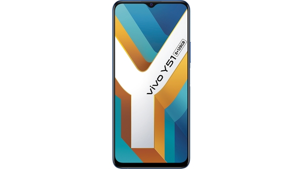 Điện thoại Vivo Y51 8GB/128GB Xanh dương mặt chính diện