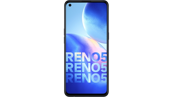 Điện thoại OPPO Reno5 Đen mặt chính diện