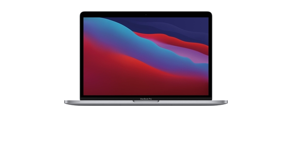 Laptop MacBook Pro M1 13.3 inch 512GB MYD92SA/A Xám mặt chính diện