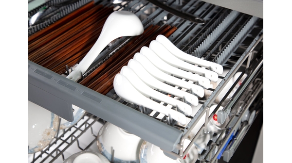 Máy rửa chén Junger 2400W DWJ-450 giá đựng muỗng đũa