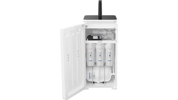 Máy lọc nước RO Philips 6 lõi ADD8980 mặt chính diện cửa mở lõi lọc
