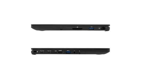 Laptop Fujitsu UH-X i5-1135G7 13.3 inch 4ZR1C14469 mặt cạnh bên