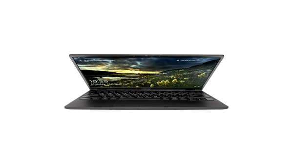 Laptop Fujitsu UH-X i5-1135G7 13.3 inch 4ZR1C14469 mặt chính diện đóng máy