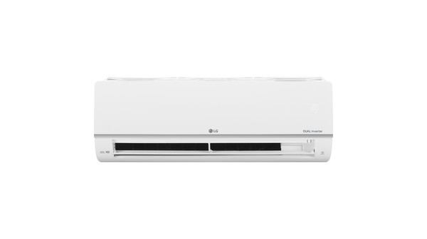 Máy lạnh LG Inverter 1.5 HP V13ENS1 mặt chính diện cánh đảo quạt mở