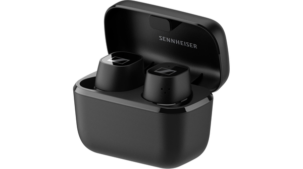 Tai nghe bluetooth Sennheiser CX 400BT Đen mặt nghiêng phải hộp mở