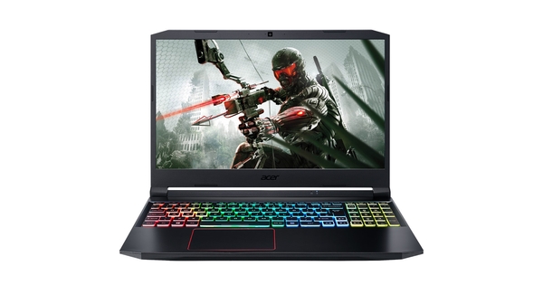 Laptop Acer Nitro 5 AN515-55-72P6 i7-10750H 15.6 inch NH.QBNSV.004 mặt chính diện