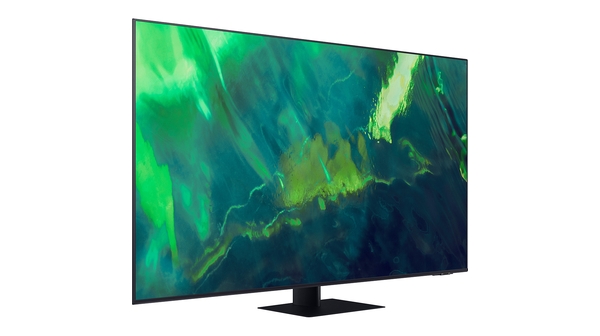 Smart Tivi QLED Samsung 4K 85 inch QA85Q70AAKXXV mặt nghiêng trái