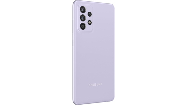 Điện thoại Samsung Galaxy A52 4G 128GB Tím mặt lưng nghiêng trái