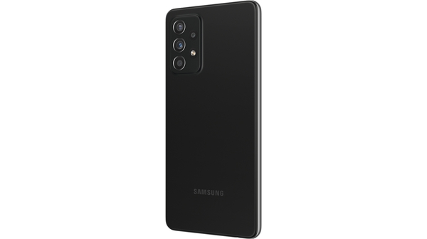 Điện thoại Samsung Galaxy A52 4G 128GB Đen ặt lưng nghiêng phải