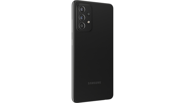 Điện thoại Samsung Galaxy A52 4G 128GB Đen mặt lưng nghiêng trái