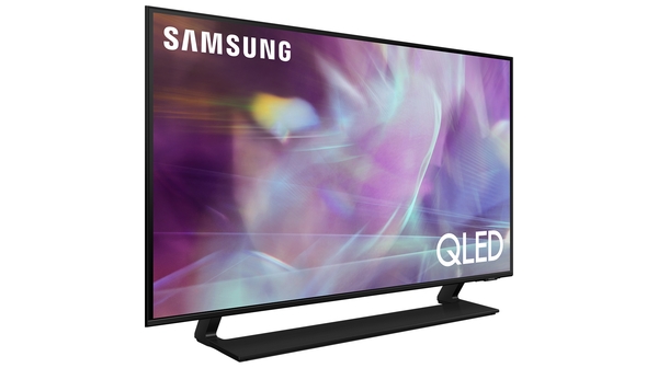 Smart Tivi QLED Samsung 4K 50 inch QA50Q60AAKXXV mặt nghiêng trái