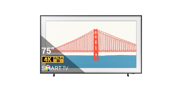 Smart Tivi The Frame QLED Samsung 4K 75 inch QA75LS03AAKXXV mặt chính diện