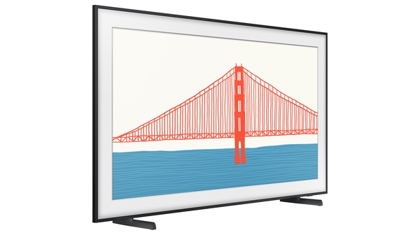 Smart Tivi The Frame QLED Samsung 4K 75 inch QA75LS03AAKXXV mặt nghiêng trái
