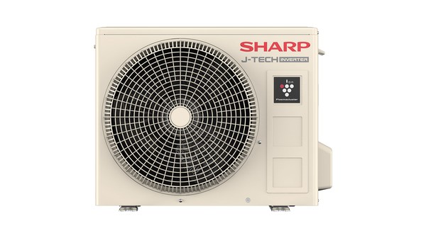 Máy lạnh Sharp Inverter 1 HP AH-XP10YHW dàn nóng mặt chính diện