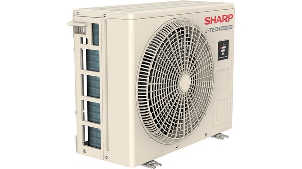 Máy lạnh Sharp Inverter 1 HP AH-XP10YHW dàn nóng mặt nghiêng trái