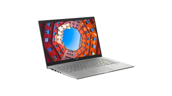 Laptop Asus Vivobook 14 M413 R5-4500U 14 inch M413IA-EK338T mặt nghiêng trái