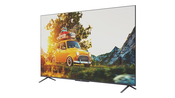 Android Tivi QLED TCL 4K 55 inch 55C725 mặt nghiêng phải