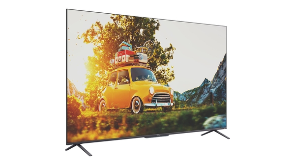Android Tivi QLED TCL 4K 55 inch 55C725 mặt nghiêng trái