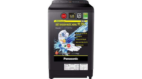 Máy giặt Panasonic Inverter 9.5 kg NA-FD95V1BRV mặt chính diện
