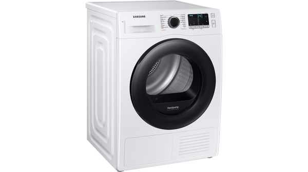Máy sấy bơm nhiệt Samsung 9 kg DV90TA240AE/SV mặt nghiêng trái
